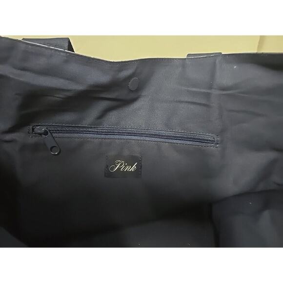 Victoria's Secret Pink Tote Bag Overnight Bag Small Floral Pattern 2 Sides Large - Picture 9 of 16